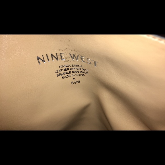 NWOT Nine West Sousanna Black Leather Boots - Picture 7 of 7